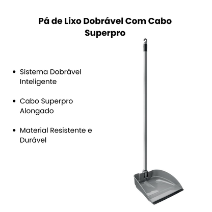 Kit com 2 Pá para Lixo com Cabo Longo Jeitosa Bettanin