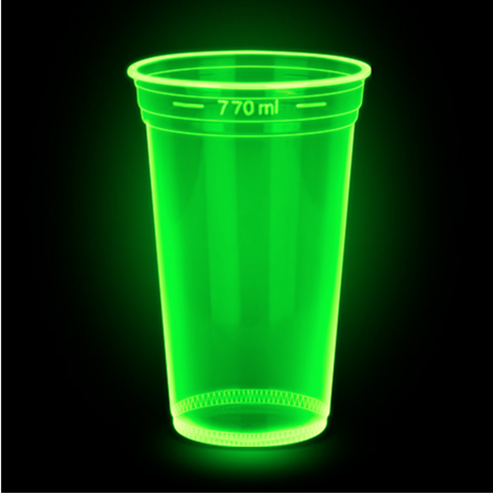 Copo 770ml Copaza PS Neon Verde 50 Unidades