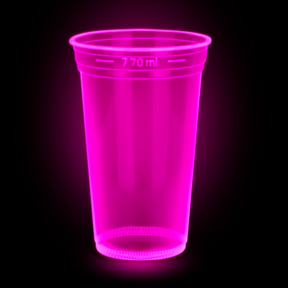 Copo 770ml Copaza PS Neon Rosa 50 Unidades