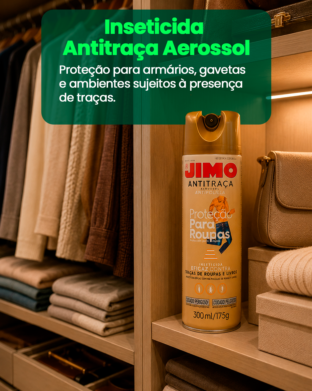 Anti Traça Aerosol 300ml Jimo