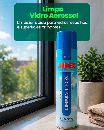 Limpa Vidro 400ml Aerosol Jimo