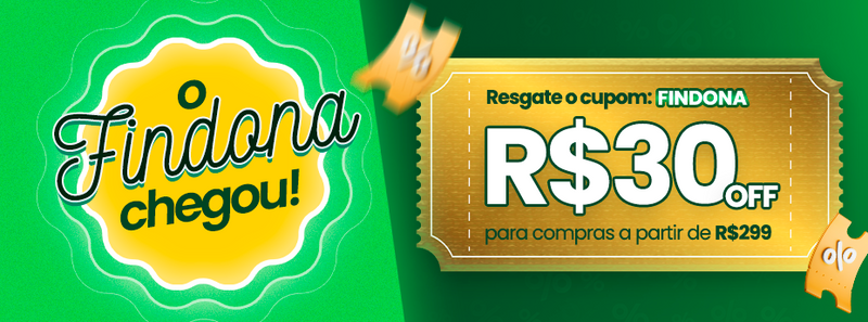Use o cupom esquenta e garanta 5% de desconto em todo o site.