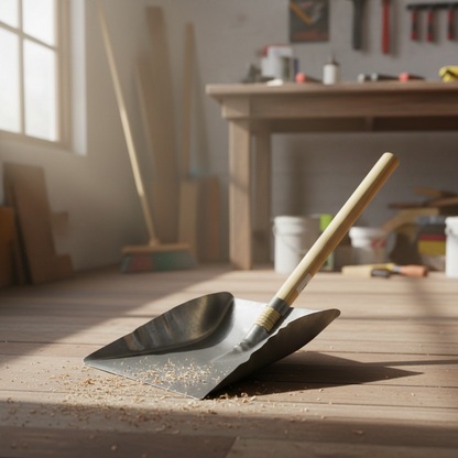 Pá de Lixo Zincada Cabo Curto MM Acessórios