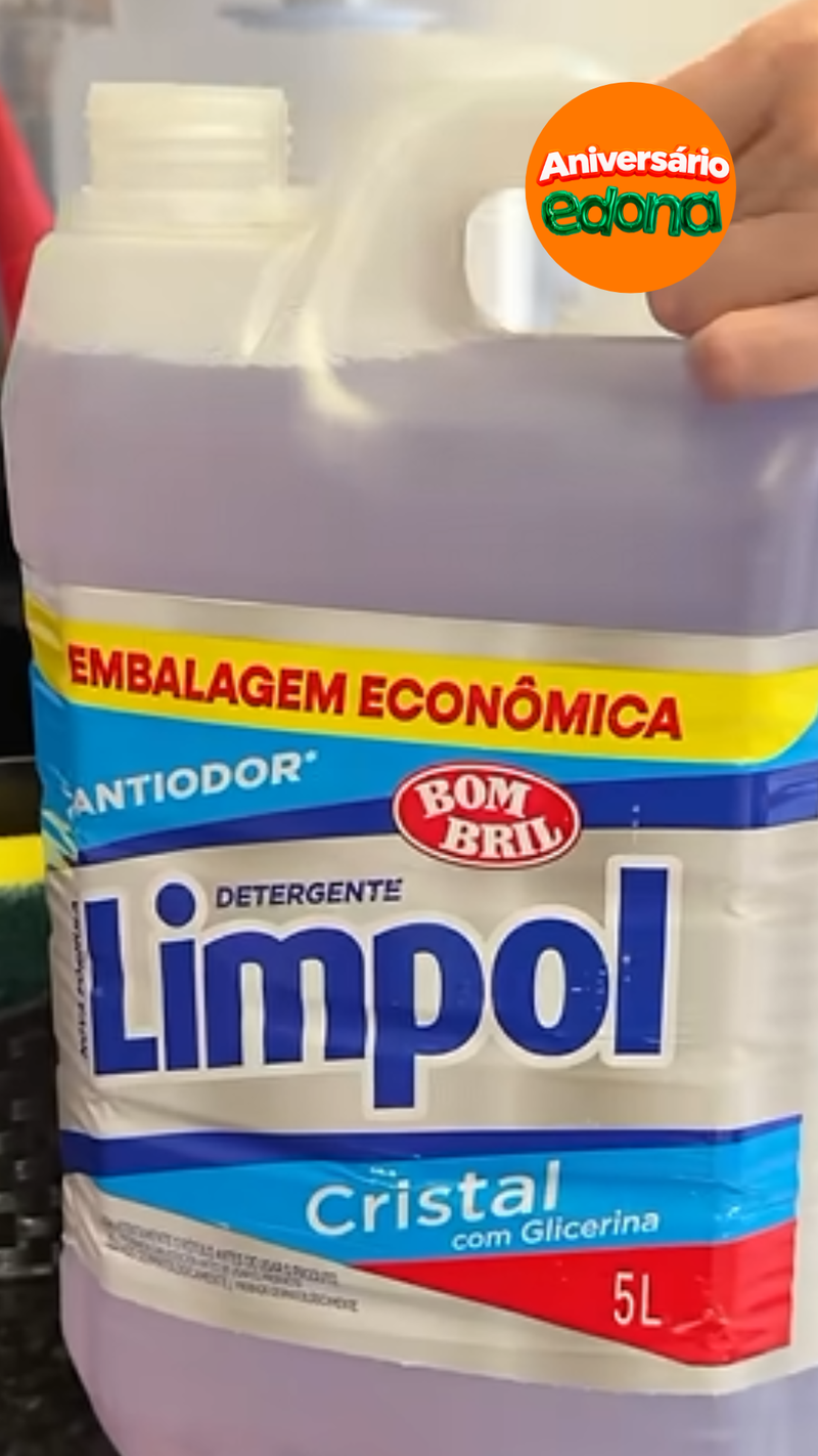 Detergente 5 Litros Cristal - Limpol