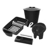 Kit Cozinha 5 Peças Preto Uninjet