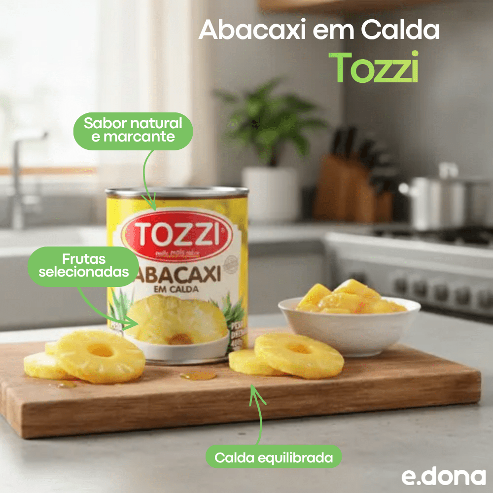 Abacaxi em Calda Tozzi 830g - e - dona