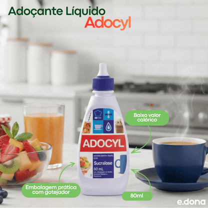 Adoçante Líquido 80ml Adocyl Sucralose - e - dona