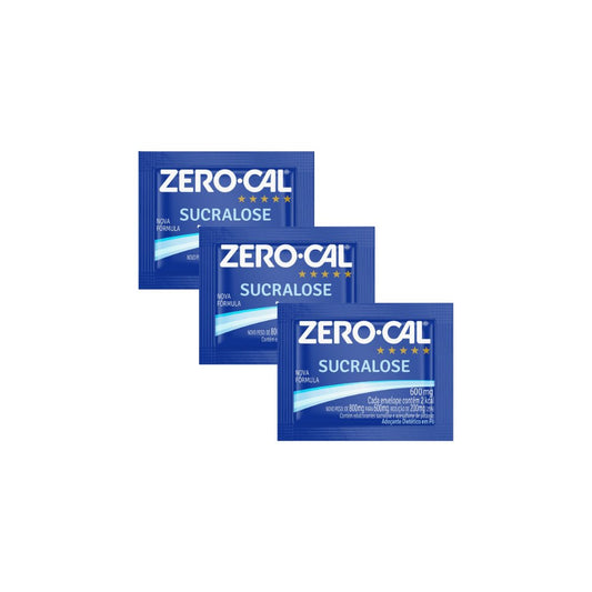 Adoçante Zero Cal Pó Sucralose 1.000 sachês - Sabor doce sem calorias, perfeito para adoçar café, chá, sucos ou receitas culinárias. - e - dona