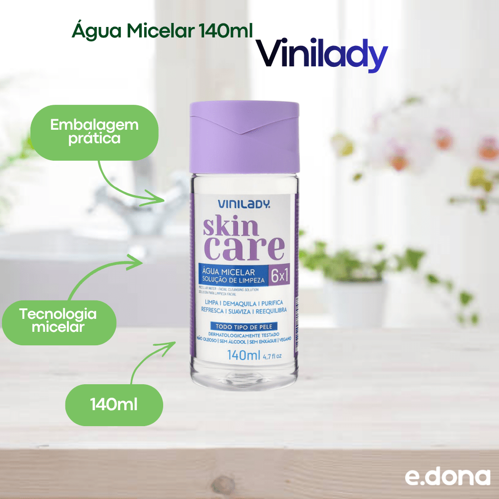 Água Micelar 140ml Vinilady - e - dona