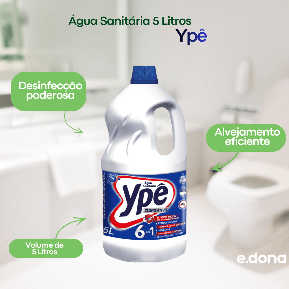 Água Sanitária 5 Litros Ypê - e - dona