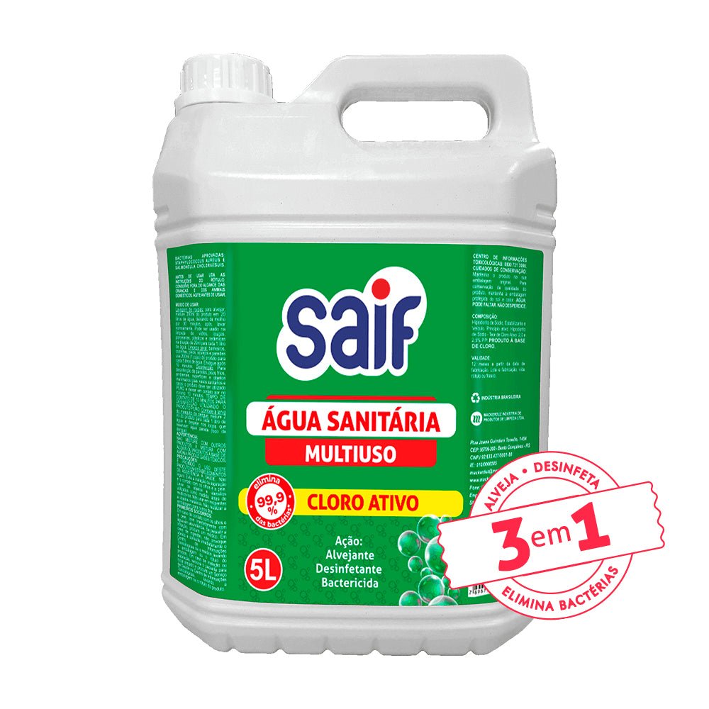 Água Sanitária 5L Saif - e - dona