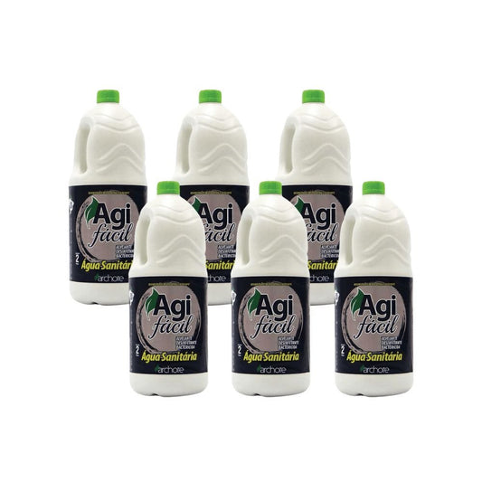 Água Sanitária Agi Fácil 2 L Archote c/ 6 unidades - e - dona