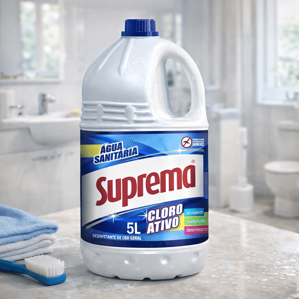 Água Sanitária com cloro ativo Suprema 5 Litros - e - dona