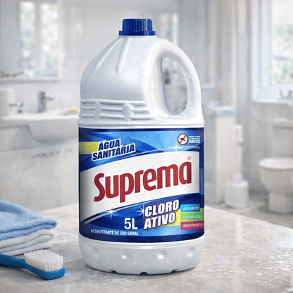 Água Sanitária com cloro ativo Suprema 5 Litros - e - dona