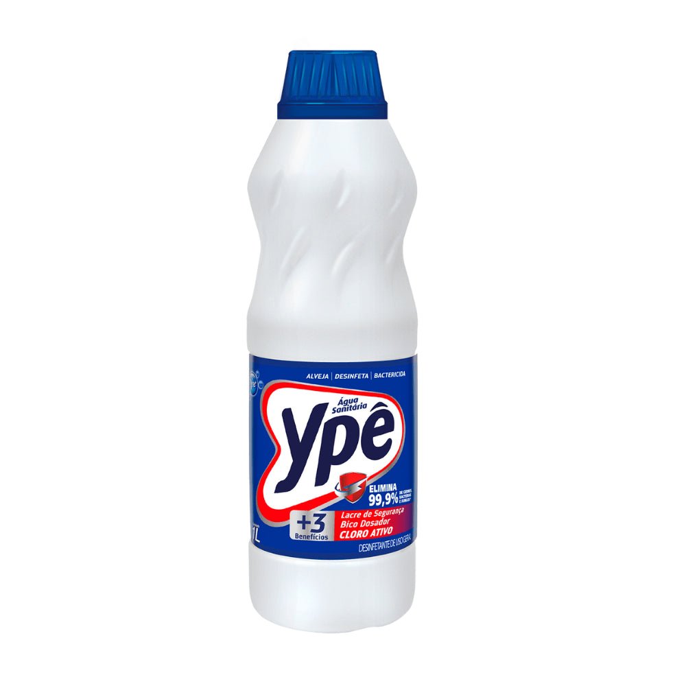 Água sanitária com cloro ativo Ypê 1 Litro - e - dona