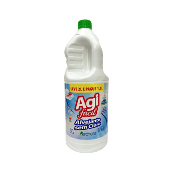 Alvejante 2L Agi Fácil S/ Cloro White Arch - e - dona