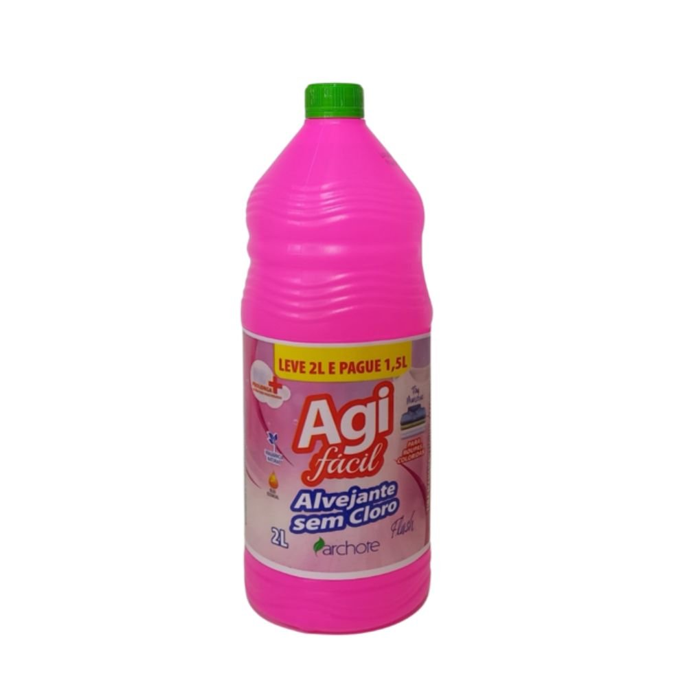 Alvejante 2L Agi Fácil Sem Cloro Flash Archote - e - dona