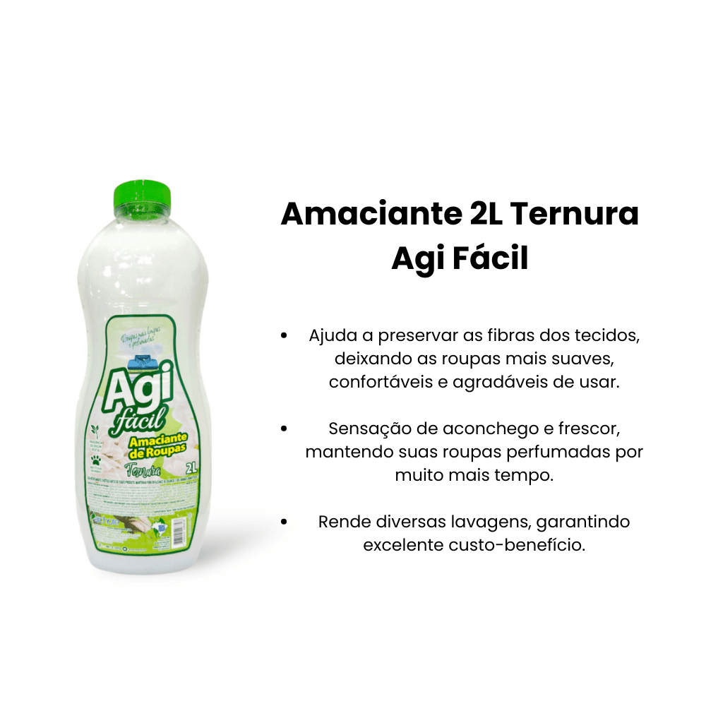 Amaciante 2L Ternura Agi Fácil - e - dona