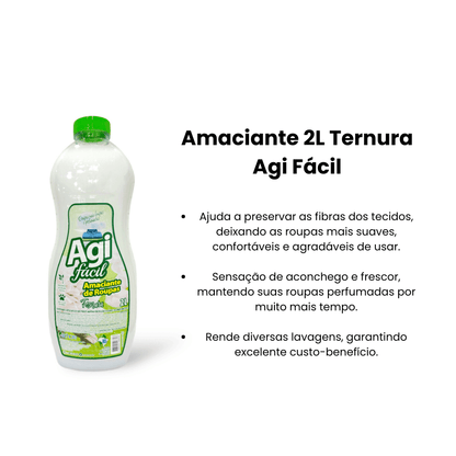 Amaciante 2L Ternura Agi Fácil - e - dona