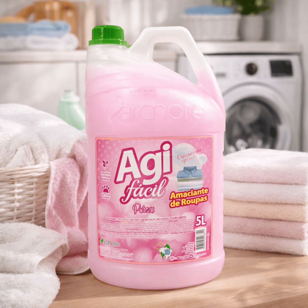 Amaciante 5L Rosa Pureza Agi Fácil - e - dona