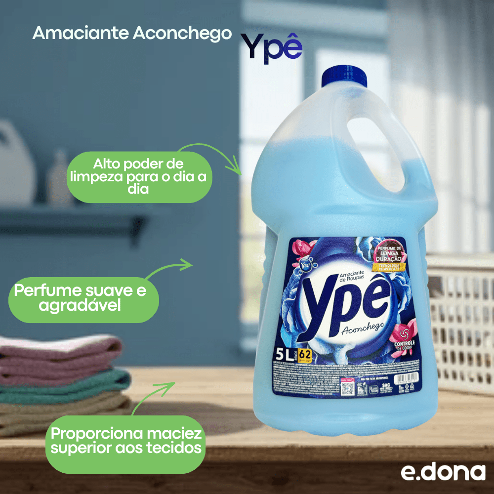 Amaciante Aconchego Ypê 5 litros - e - dona