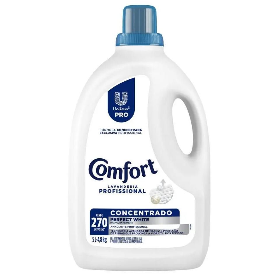 Amaciante Comfort Concentrado Perfect White 5 litros - e - dona