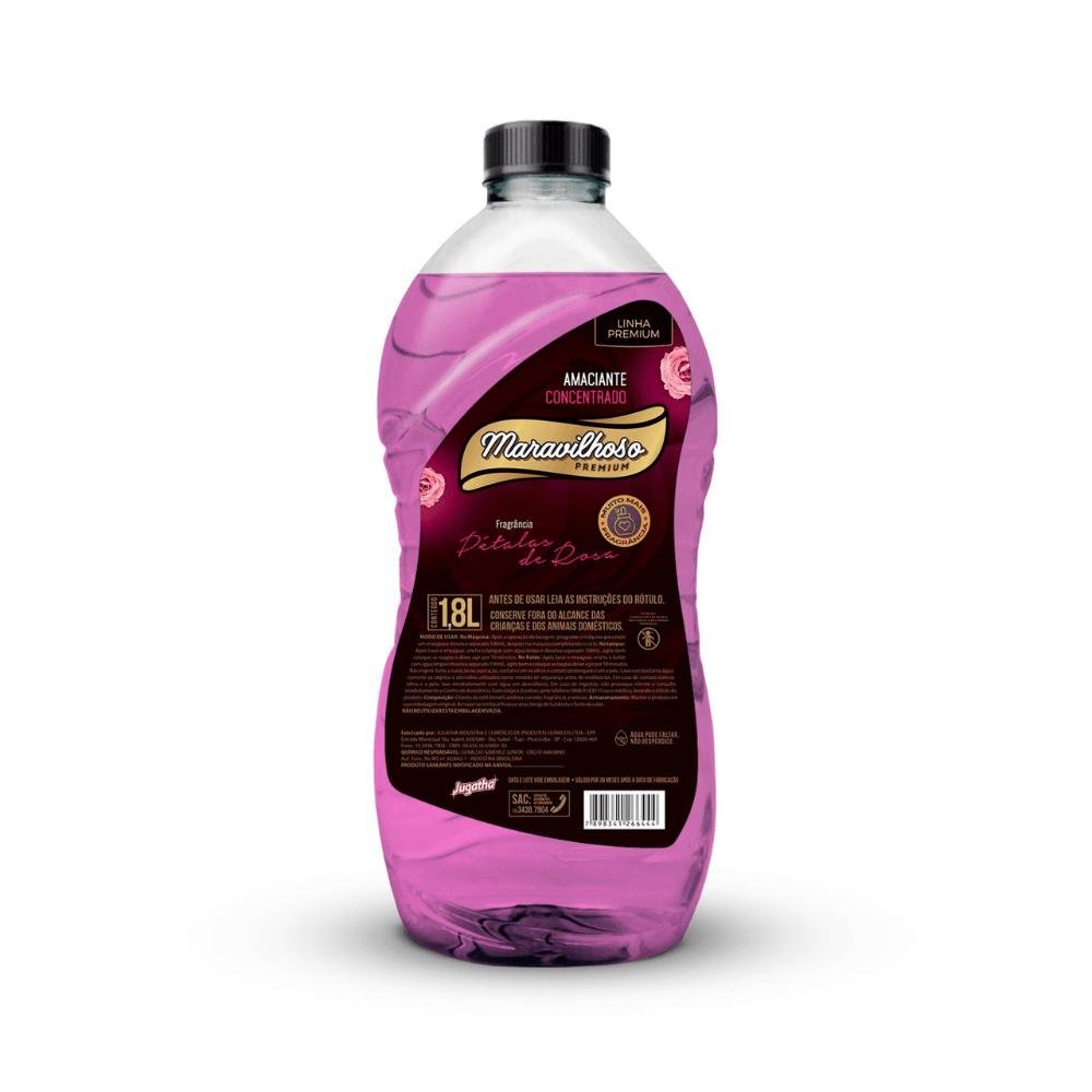 Amaciante Concentrado Pétala Rosa Maravilhoso 1,8 Litros - e - dona