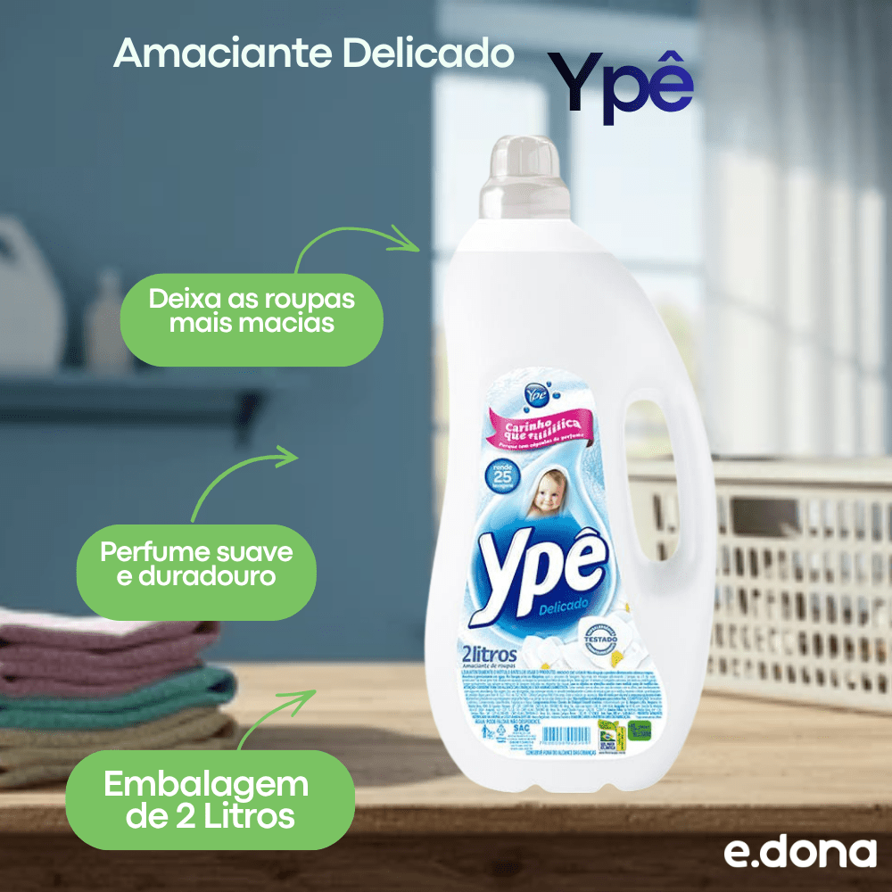 Amaciante Delicado Ypê 2 Litros - e - dona