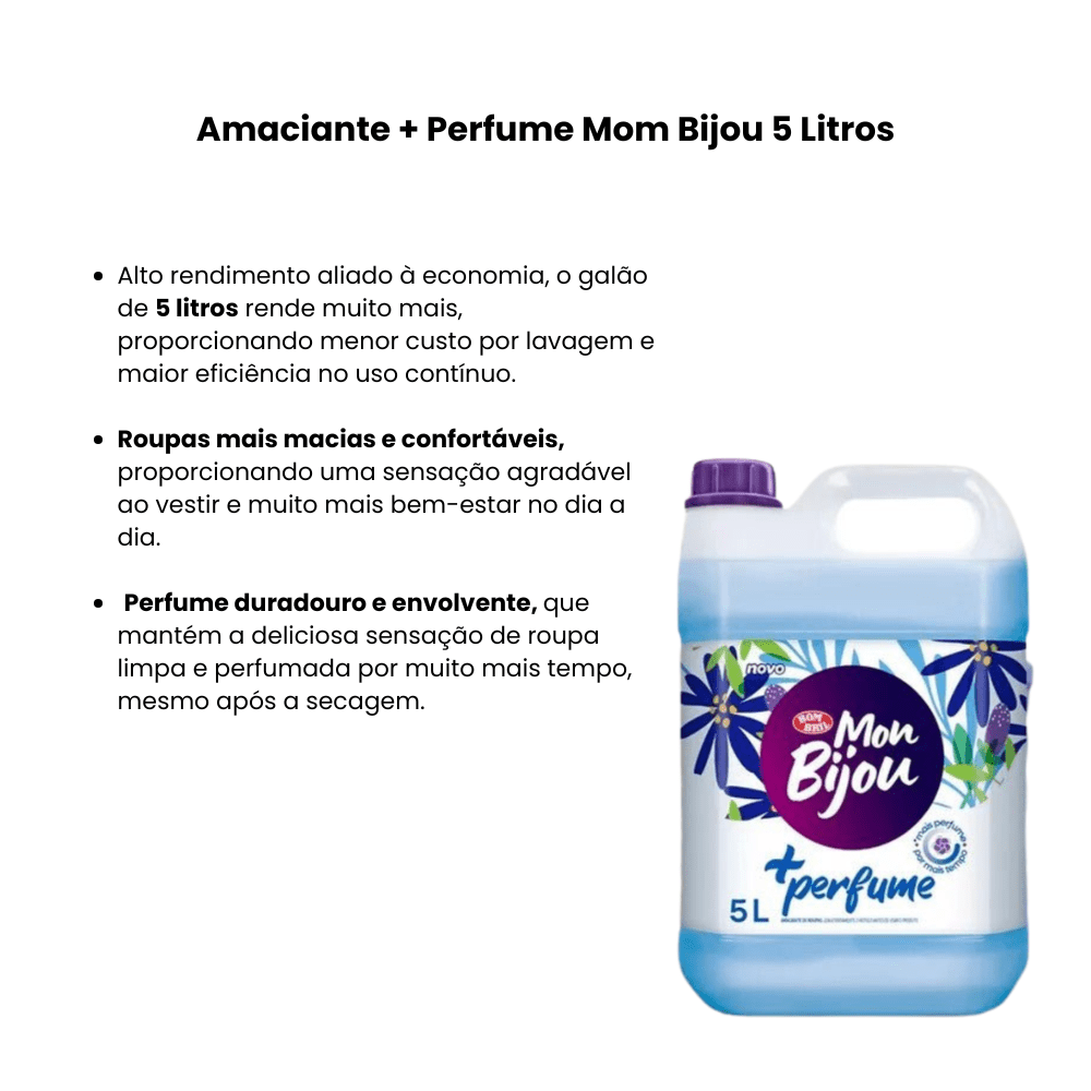 Amaciante + Perfume Mom Bijou 5 Litros - e - dona