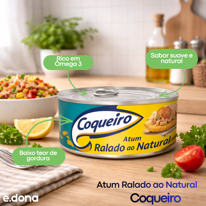 Atum Ralado ao Natural 170g Coqueiro - e - dona