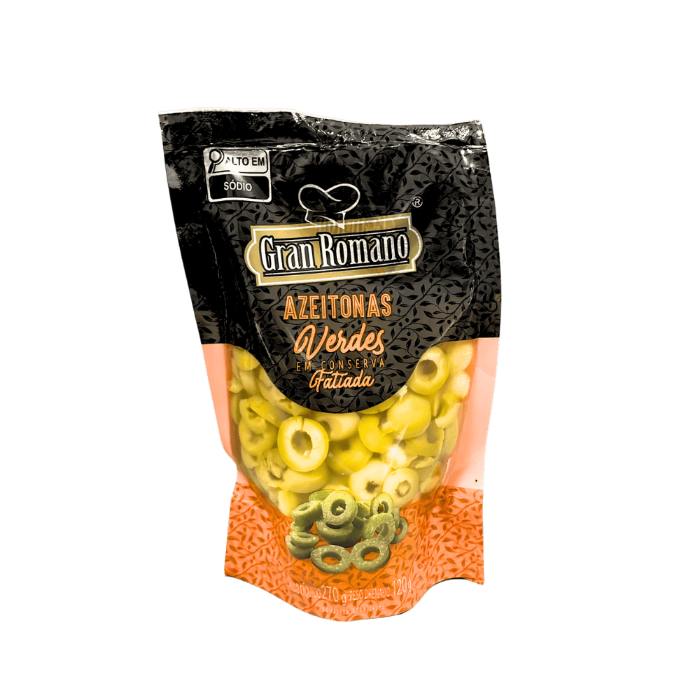 Azeitonas Verdes Fatiadas Gran Romano 120g - e - dona
