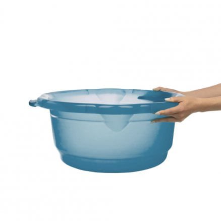 Bacia 8,6L Sanremo Translúcida Azul - e - dona