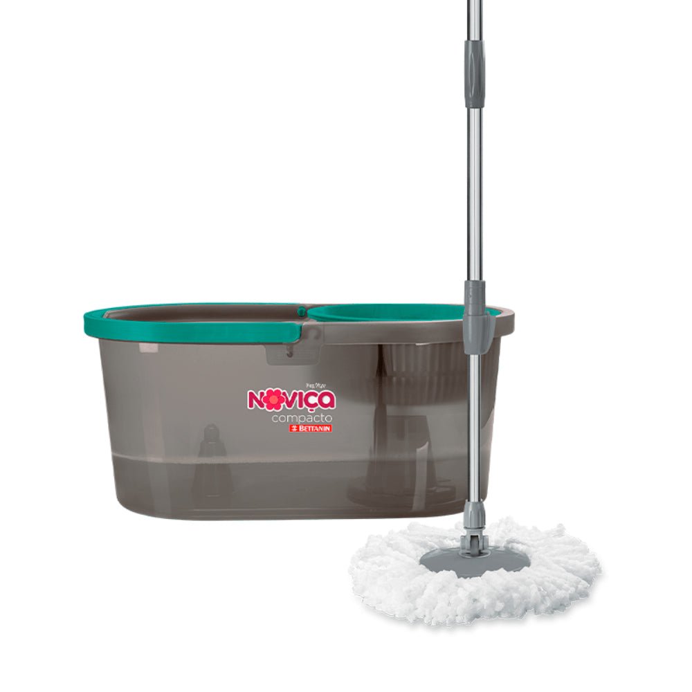 Balde Mop Giratório 10 litros Compacto Noviça BT1395 - e - dona