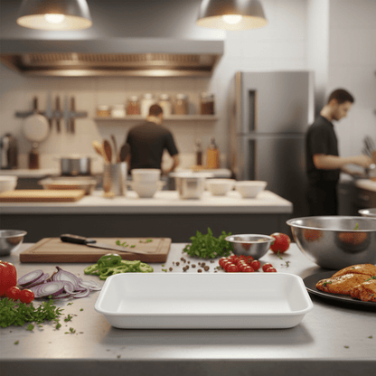 Bandeja Descartável de Isopor Rasa 02 Bom Apetite - e - dona