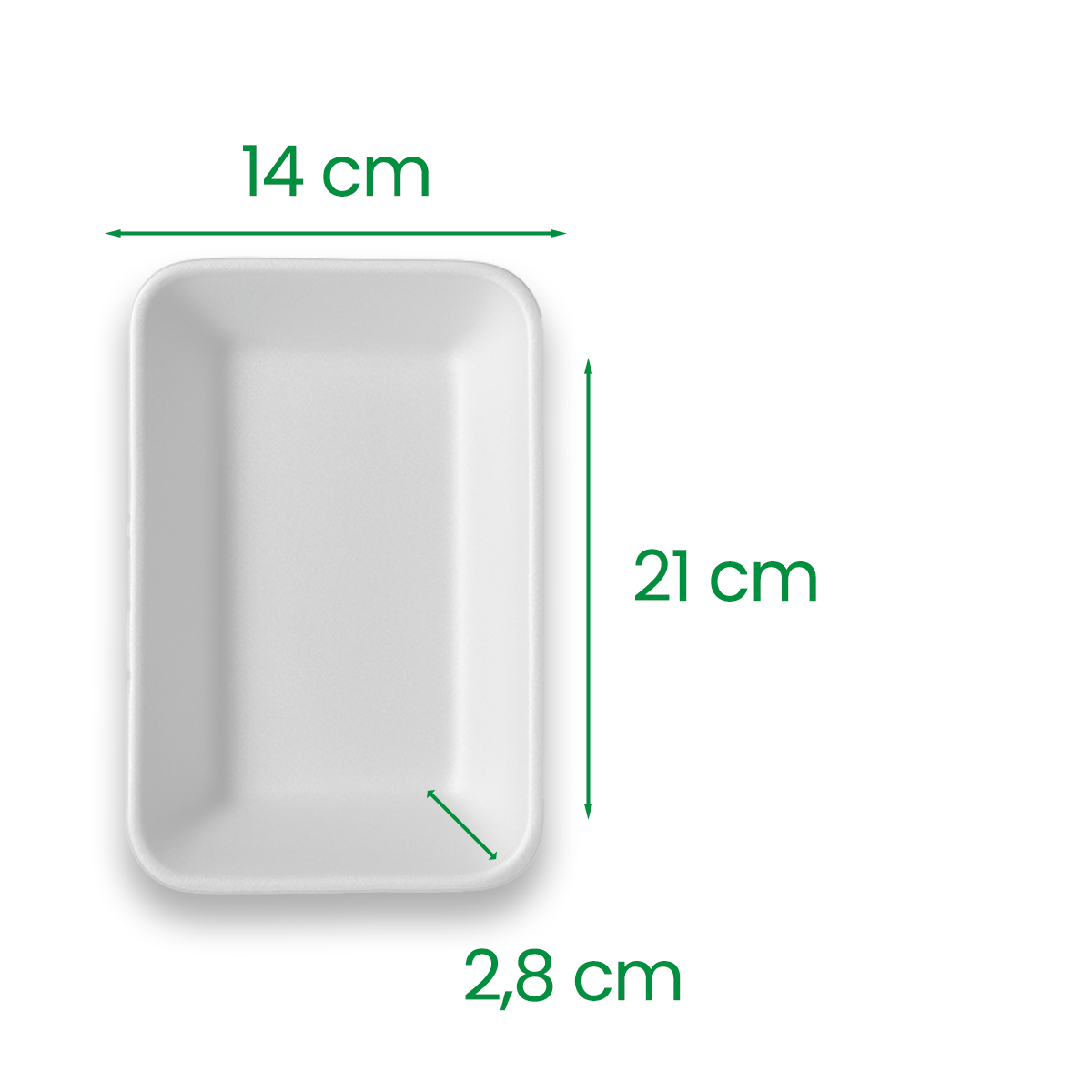 Bandeja Funda de Isopor 02 Totalplast TFL02 com 400 unidades - e - dona