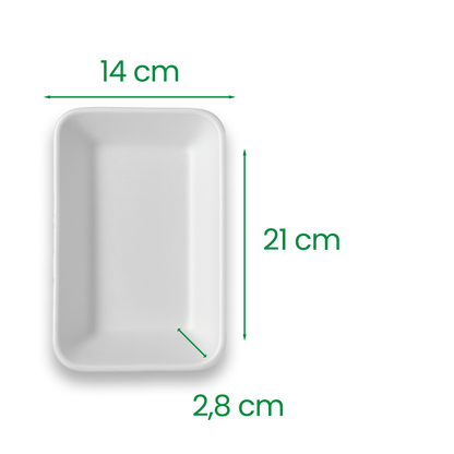 Bandeja Funda de Isopor 02 Totalplast TFL02 com 400 unidades - e - dona