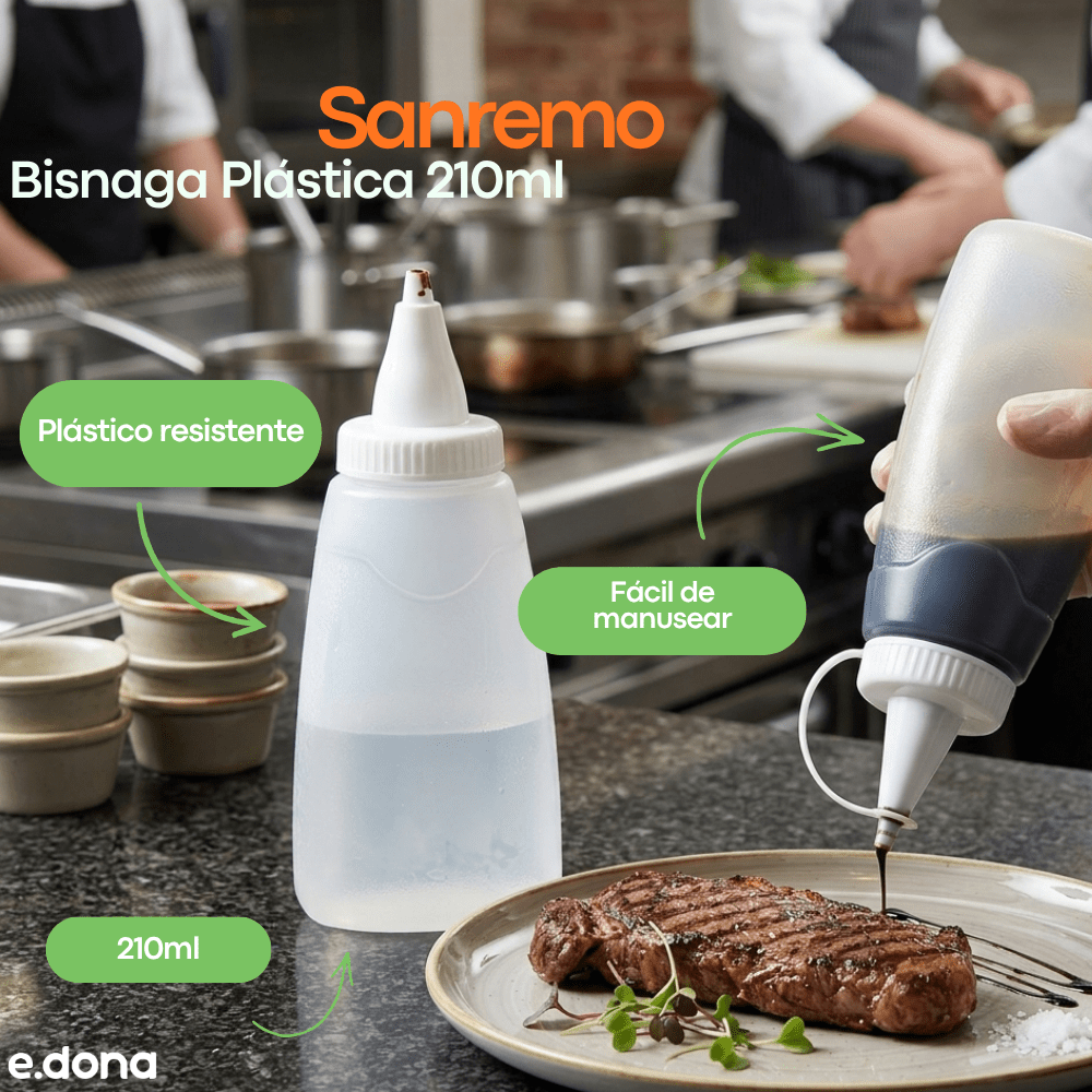 Bisnaga Plástica 210ml Branca Sanremo - e - dona