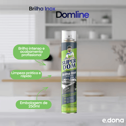 Brilha Inox Domline Spray 250ml - e - dona