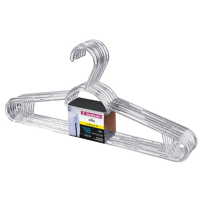 Cabide Multi Plástico 6 Peças Transparente Sanremo - e - dona