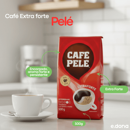 Café Pelé Extra forte almofada 500gr - e - dona
