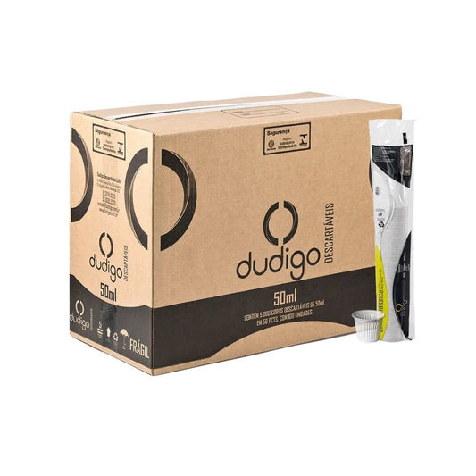 Caixa Copo 50ml Dudigo Transparente PS Com 5.000 Unidades - e - dona