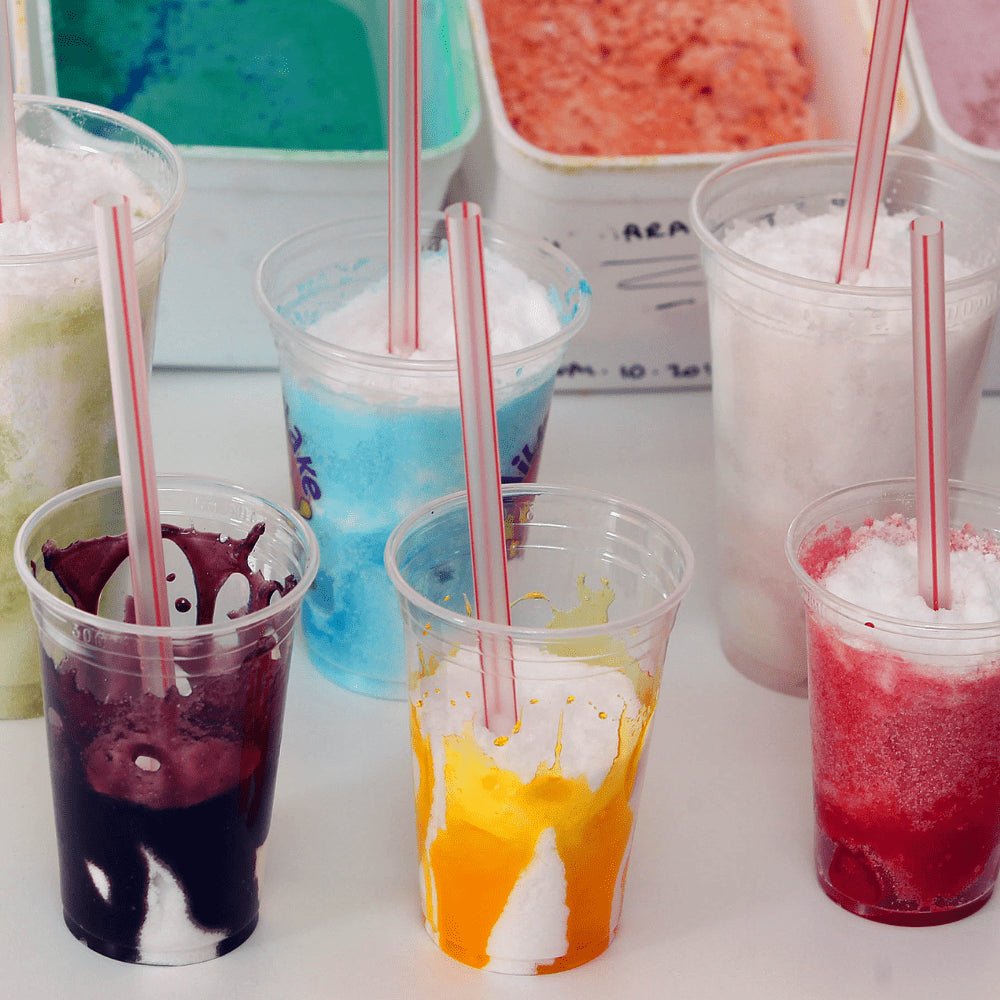 Canudo Biodegradável Super MilkShake Transparente e vermelho em Sachê Bicão com 300 unidades - e - dona