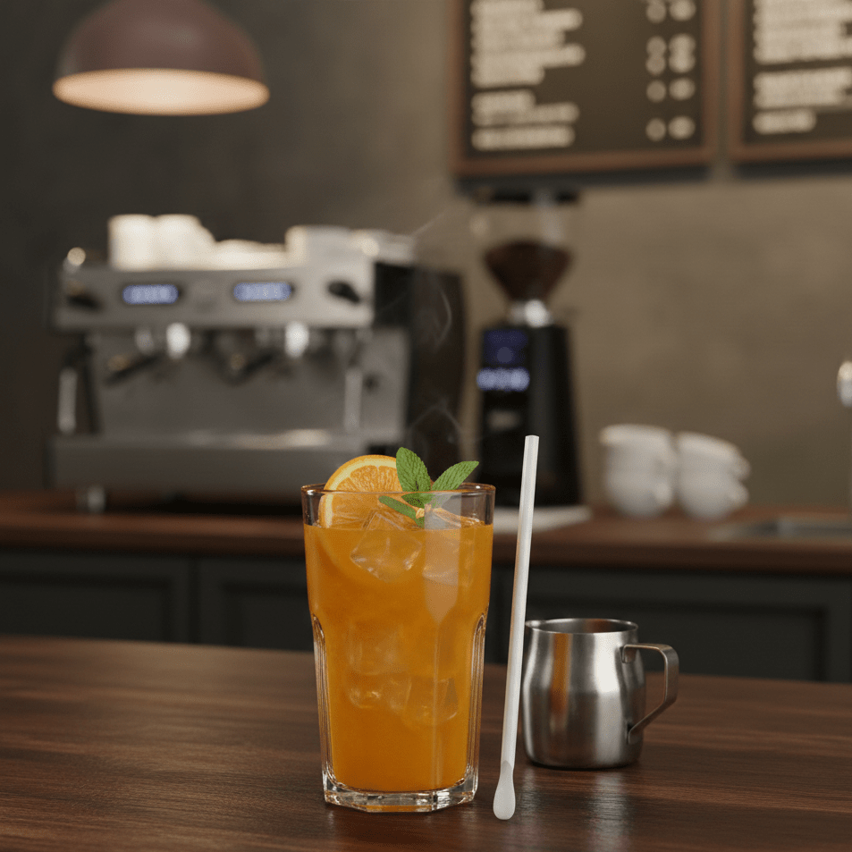 Canudo Descartável Bio Mexedor Sachê Strawplast - e - dona