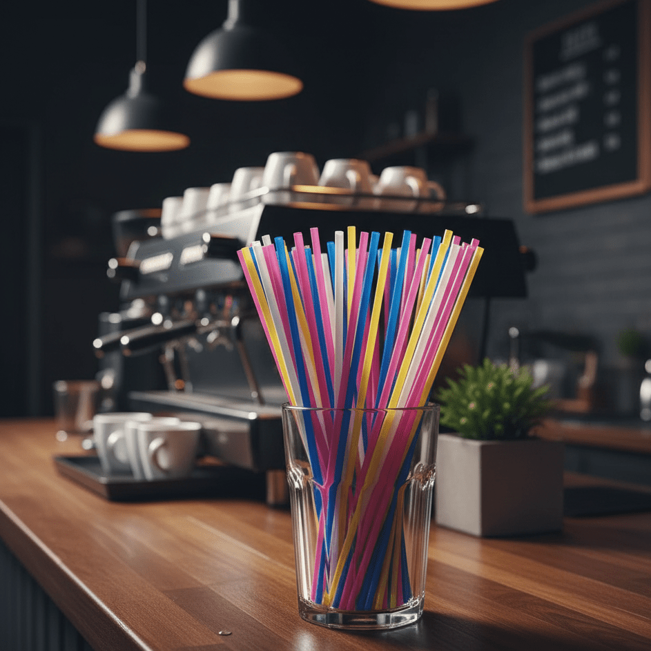 Canudo Descartável Biodegradável Colorido Bicão - e - dona