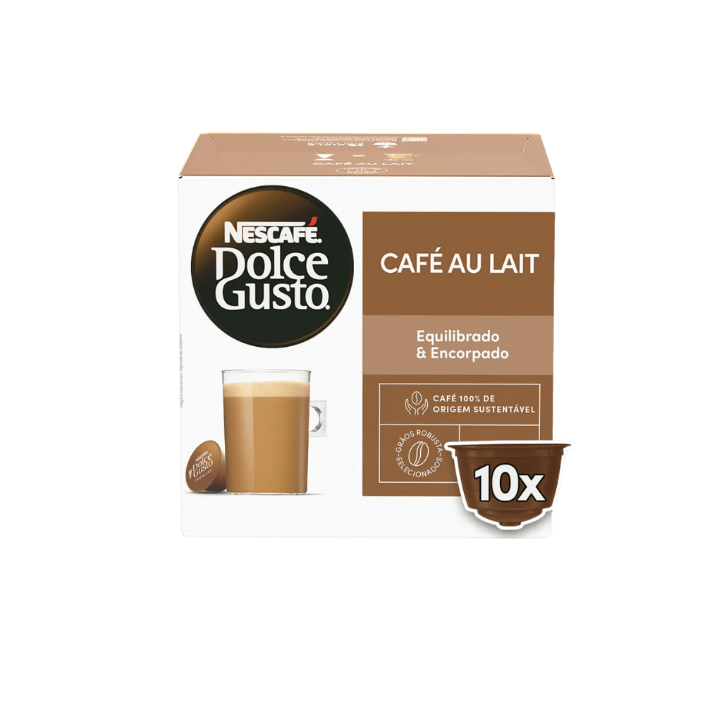 Cápsula Dolce Gusto Café Au Lait com 10 unidades - e - dona