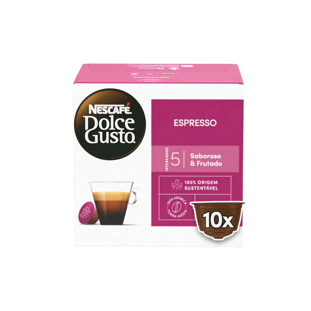 Cápsula Dolce Gusto Espresso com 10 unidades - e - dona