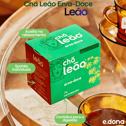 Chá Leão Erva - Doce 16g - 10 Sachês - e - dona
