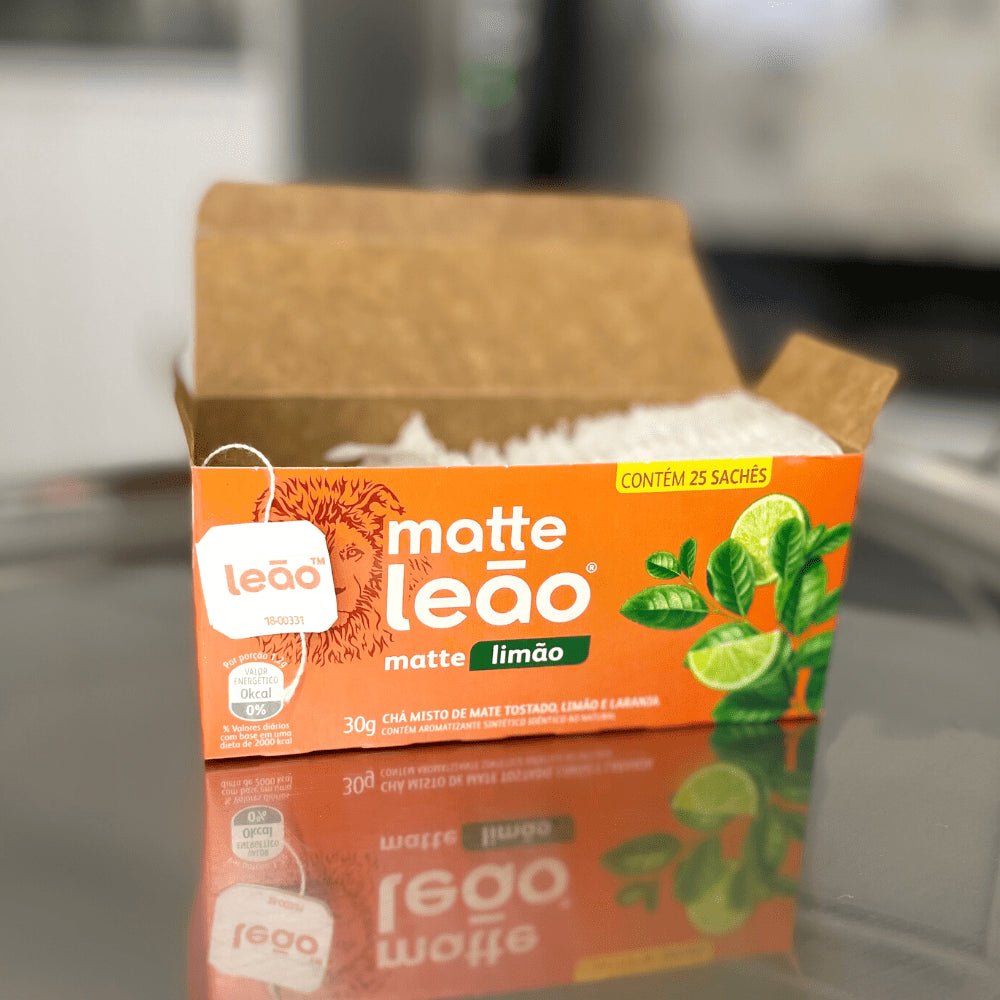 Chá matte Leão Limão sachês 1,6g com 25 sachês - e - dona