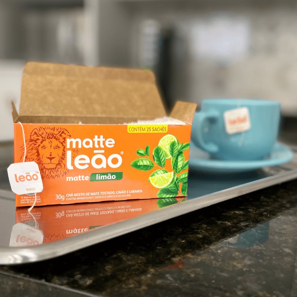 Chá matte Leão Limão sachês 1,6g com 25 sachês - e - dona