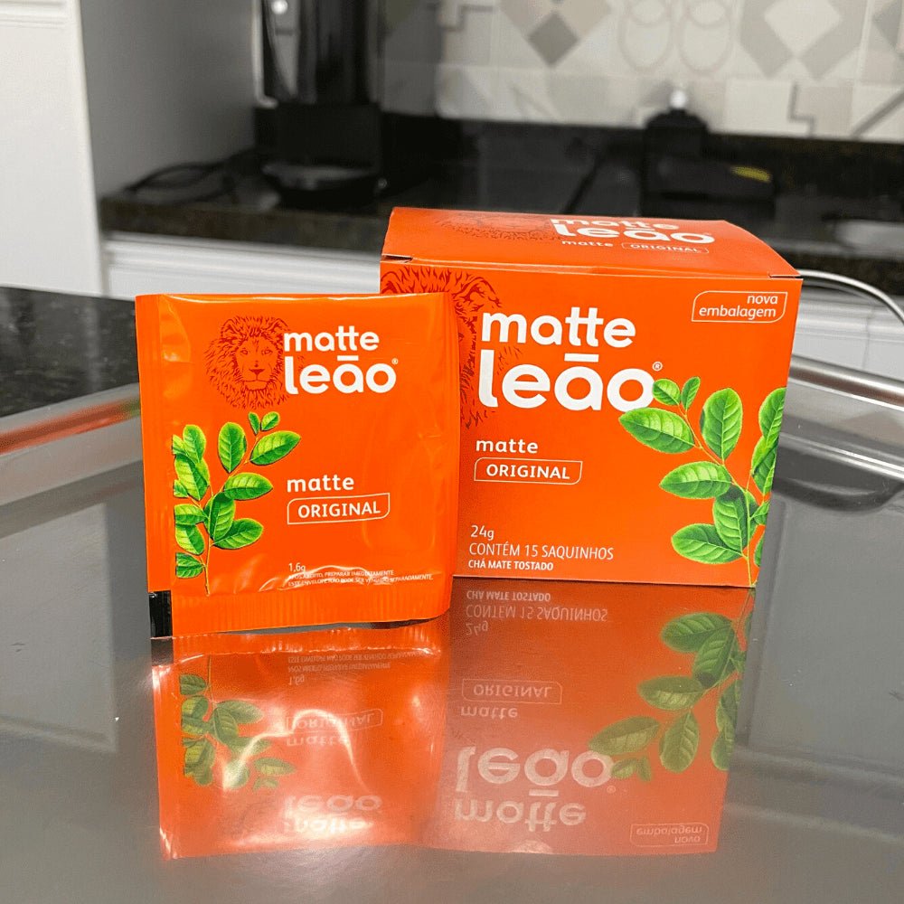 Chá Matte Leão Natural com 15 sachês - e - dona